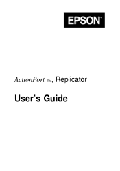Epson ActionNote 866CX User Manual - ActionPort Replicator