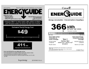 Maytag MRT318FZDM Energy Guide
