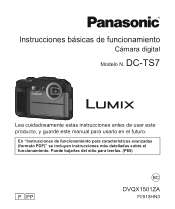 Panasonic LUMIX TS7 Spanish Operating Manual