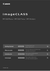 Canon imageCLASS MF216n Getting Started Guide