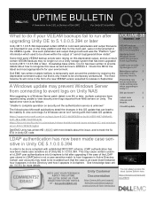 Dell Unity 400F EMC Unity-SC-Isilon-ME4 Uptime Bulletin for Q3 2021 1
