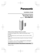 Panasonic KX-HNS101 Operating Instructions US