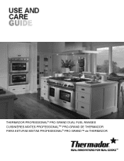 Thermador PRD486JDGU Use and Care Manual