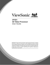 ViewSonic VP3D1 User Guide