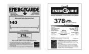 Maytag M8RXEGMXS Energy Guide