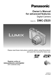 Panasonic DMC-ZS25K DMCZS25 User Guide