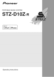 Pioneer STZ-D10Z-R Operating Instructions