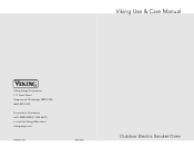 Viking VEOS100TSS Use and Care Manual