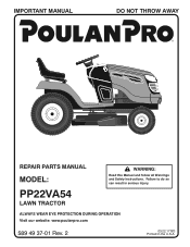 Poulan PP22VA54 Operation Manual