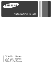 Samsung SCX-8128NA Installation Guide Easy Manual Ver.1.0 (English)