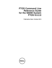 Dell S6000 FTOS 9.0(2.0) Command Line Reference Guide for the  System