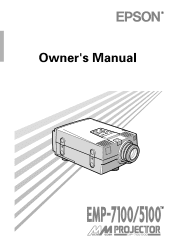 Epson EMP 5100 Owners Manual