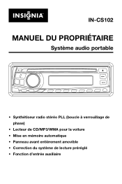 Insignia IN-CS102 User Manual (French)