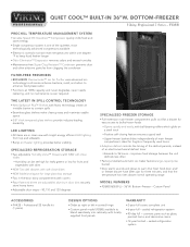 Viking FDBB5363ER Two-Page Specifications Sheet