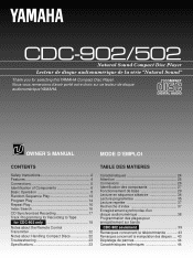 Yamaha CDC-502 Owner's Manual