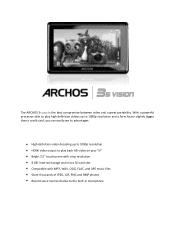 Archos 501608 Brochure