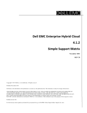 Dell VNX5100 Enterprise Hybrid Cloud 4.1.2 Simple Support Matrix