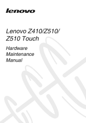 Lenovo Z510 Laptop Hardware Maintenance Manual - IdeaPad Z410, Z510