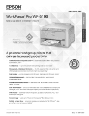 Epson WF-5190 Product Specifications