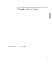 HP OmniBook 4100 HP OmniBook 2100 - Docking Products User Guide