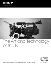 Sony PMWF3L/RGB Product Brochure (PMWF3 Solid-state Memory Camcorder)