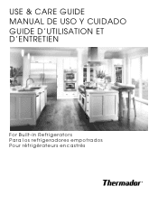 Thermador T48BD820NS Use and Care Manual