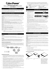 CyberPower PR1500RT2UCN User Manual