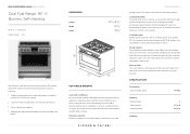 Fisher and Paykel RDV3-366-N Quick Reference guide