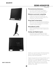 Sony SDM-HS95PB Marketing Specifications (black)
