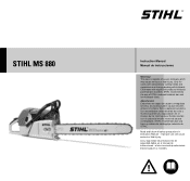 Stihl MS 880 R MAGNUM Product Instruction Manual