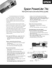 Epson PowerLite 74c Product Brochure