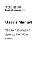 Toshiba Tecra W50-A PT640C-05U039 Users Manual Canada; English