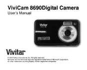 Vivitar 8690 ViviCam 8690 Camera Manual