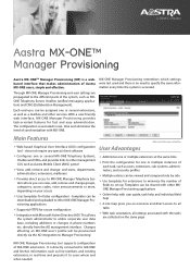Aastra 700 Datasheet - MX-ONE Manager Provisioning