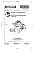 Bosch 1678 Operating Instructions