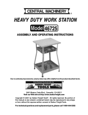 Harbor Freight Tools 46725 User Manual