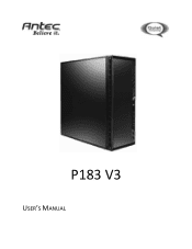 Antec P183 V3 Manual