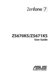 Asus ZenFone 7 Pro ZS670KSZS671KS English Version E-manual