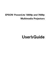 Epson PowerLite 5600p User Manual