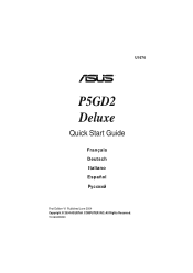 Asus P5GD2 Deluxe Motherboard Installation Guide