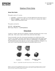 Epson KDS Expansion Box KD-IB01 KDS Quick User Manual - Station Print Only