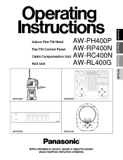 Panasonic AWRP400N AWPH400 User Guide
