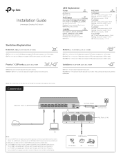 TP-Link TL-SF1009P TL-SF1009PUN V1 Installation Guide