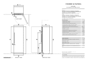 Fisher and Paykel RS3084FRJ1 Data Sheet Integrated Column Refrigerator