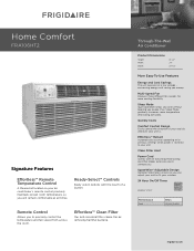 Frigidaire FRA106HT2 Product Specifications Sheet (English)