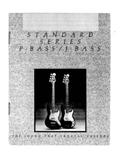 Fender Standard Precision and Jazz Basses Owners Manual