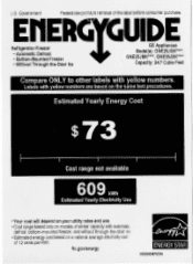 GE GNE25JGKBB Energy Guide