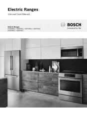 Bosch HEIP056U Use and Care Manual