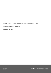 Dell PowerSwitch S5448F-ON EMC Installation Guide March 2022
