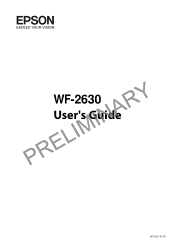 Epson WorkForce WF-2630 User Manual